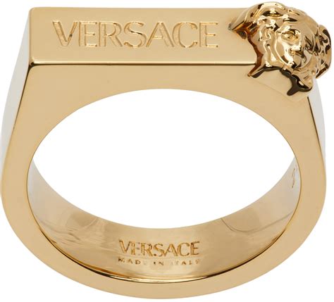 Versace Chevalière à Logo Gravé .